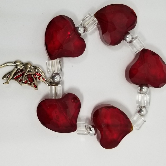 Handmade Heart and Fairy Bracelet - Picture 2 of 2